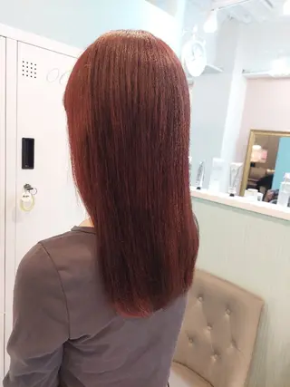 セミロング カラー 暗髪艶カラー/ 髪質改善TR/maiのヘアスタイル