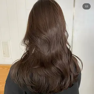 セミロング カラー 艶髪✨×似合わせ hair🧚ナツホのヘアスタイル
