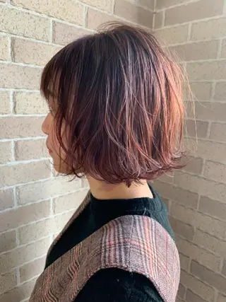 ミディアム カラー ヘアアレンジ ショート、ボブの達人 東康介✨のヘアスタイル