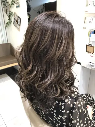 ミディアム カラー 山崎俊輔/髪質改善 /バレイヤージュのヘアスタイル