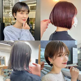 ショート カラー 滝口 茉奈実のヘアスタイル