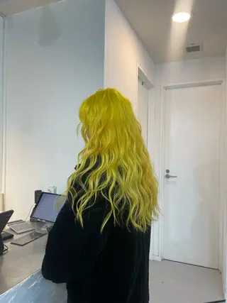 ロング ヘアアレンジ 🦠デザインカラー/ 魚瀬あおい🦠のヘアスタイル