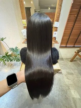 ロング カラー 道添 怜奈のヘアスタイル