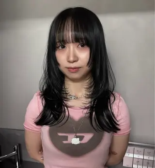 セミロング 日吉／レイヤー／ 髪質改善／iatoのヘアスタイル