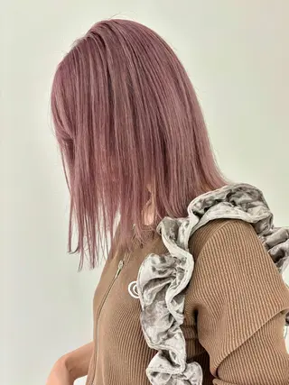 ミディアム カラー ヘアアレンジ 眉毛アイブロウ&まつ毛パーマiena渋谷/パリジェンヌ/眉毛まつげパーマ/眉毛アイブロウ所属・iena渋谷 /ゆーこのマツエク・マツパデザイン