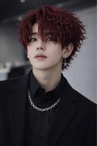 ミディアム カラー パーマ ヘアアレンジ メンズ ブリーチパーマ Coshoのヘアスタイル