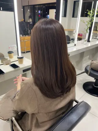 セミロング 🎀透明感カラー🎀 稲垣至恩🎀のヘアスタイル