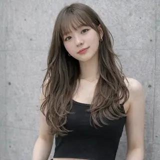 ミディアム カラー 一ノ瀬 暁のヘアスタイル