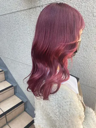 ミディアム カラー 💗💗韓国レイヤー yu-ki💗💗のヘアスタイル