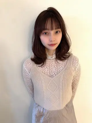 ミディアム カラー Rian長久手店所属・6月26日(木)🫧 限定！！ちうらゆうなのヘアスタイル