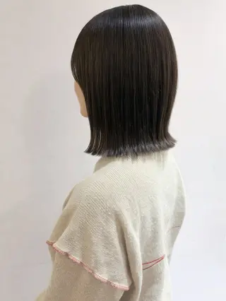 ミディアム カラー 豊中カットモデル🎀 kaedeのヘアスタイル