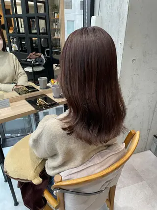 セミロング ✨透明感カラー 恵比寿HAYATO✨のヘアスタイル