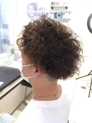 メンズ ボブスタイル/ 透明感カラー/八幡のヘアスタイル