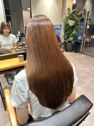 ロング カラー 韓国風/オシャレ /縮毛矯正/滝口琴未のヘアスタイル
