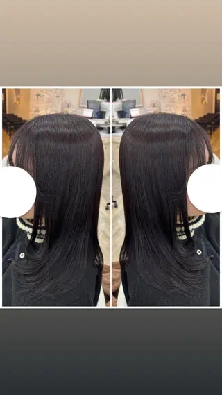 ミディアム 宮島 梨央のヘアスタイル