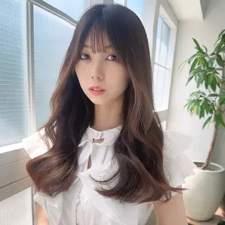 ロング カラー ✨️美髪矯正×似合わ せ艶カラー✨藤田透のヘアスタイル