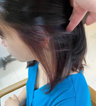 ミディアム カラー 🕶️佐藤 海李🐏のヘアスタイル