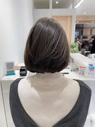 ショート カラー 【ボブ/透明感カラー 】🎀上村美緒🎀のヘアスタイル