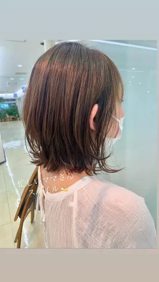 ミディアム ヘアアレンジ 似合わせカラー/艶 髪質改善/ヨシザキのヘアスタイル