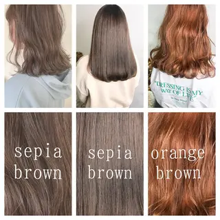 セミロング カラー ブリーチ特化🌺★ あや🌵のヘアスタイル