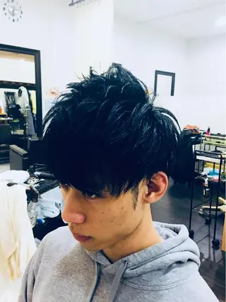 ショート カラー メンズ 阿久津 泰幸のヘアスタイル