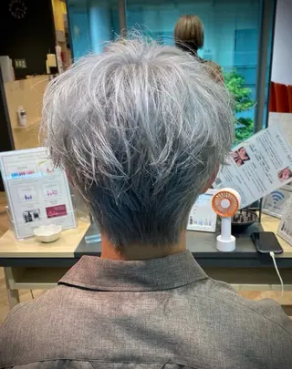 メンズ メンズ特化/フェザー /パーマ/伊勢元のヘアスタイル