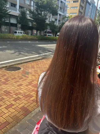 ロング カラー ふくむら ゆうかのヘアスタイル