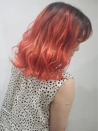 ミディアム カラー Le Lien カジのヘアスタイル