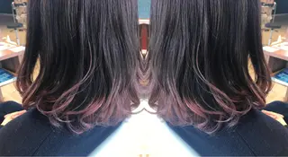 ミディアム カラー 湯浅  隆のヘアスタイル