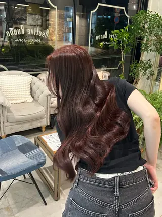 ロング カラー 🫐 キナリ🫐のヘアスタイル