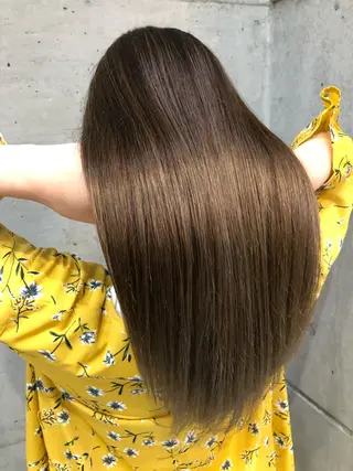 ロング カラー 大栗 佑也  髪質改善のヘアスタイル