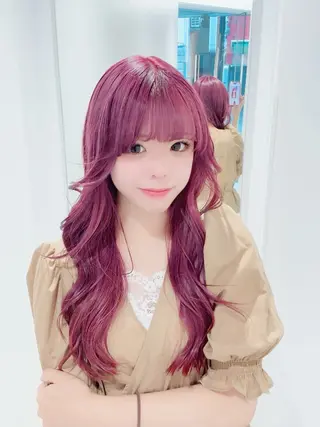 ロング カラー 🎀藤沢 ﾊｲﾄｰﾝ ららのヘアスタイル