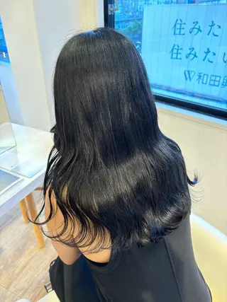 ロング カラー ヘアアレンジ 女性専用サロンiiro【イロ】所属・【韓国ヘア/透明感 カラー】makotoのヘアスタイル