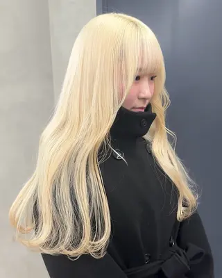 ロング カラー nico TOKYO 渋谷所属・ブリーチ　ハイトーン 特化🌈フジタハルキのヘアスタイル