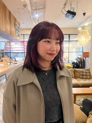 セミロング カラー drop /Hiroto✩.*のヘアスタイル