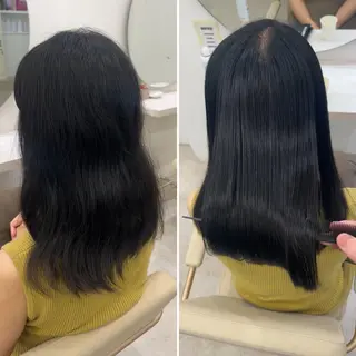 セミロング 髪質改善/縮毛矯正 梅田茶屋町/西尾祐作のヘアスタイル