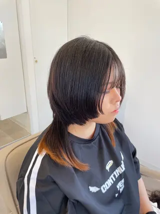 ミディアム Miyamoto Yasuchikaのヘアスタイル