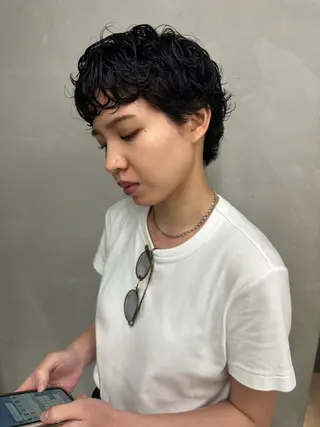 ショート パーマ お悩み解決パーマ hana🩰のヘアスタイル