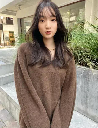 ロング カラー 🥣 hashi 🛋️のヘアスタイル