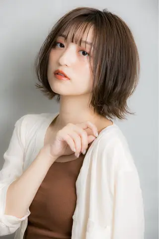 ショート カラー 巻けるケア縮毛矯正✨ ケアカラー✨山下のヘアスタイル