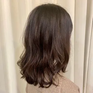 セミロング 髪質改善透明感カラー ayukaのヘアスタイル