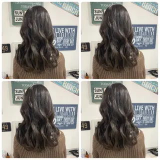 ロング カラー 京都大人女性ショート 徒歩1分/秋山のヘアスタイル