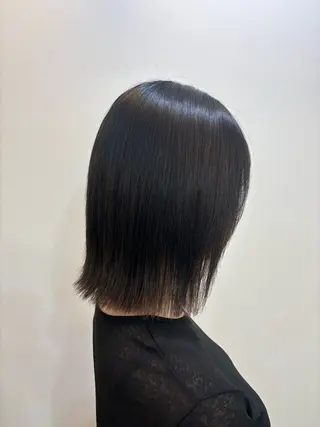 ミディアム シオン/艶髪カラー/ 韓国ヘアのヘアスタイル