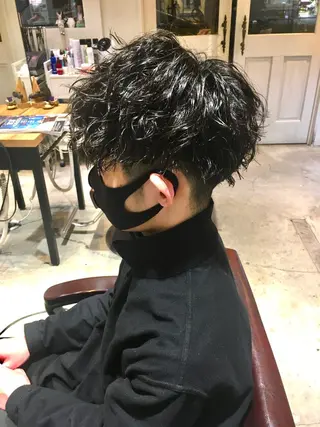 ショート パーマ メンズ 🦩パーマン🦩佐藤 航太のヘアスタイル