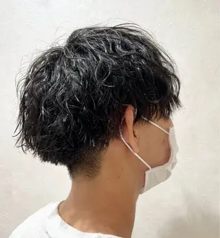 メンズ メンズフェザー毛流れ /鈴木健友のヘアスタイル