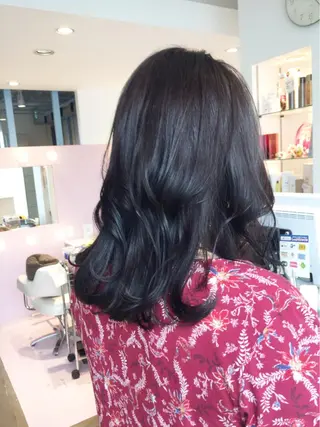 ミディアム 所渉/韓国レイヤー /ウルフカットのヘアスタイル