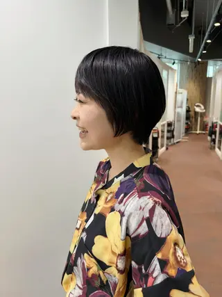 ショート カラー ショート／ミニボブ マンツーマン/マユコのヘアスタイル