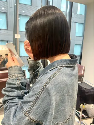 ミディアム SAUT銀座所属・石川玲菜/ 髪質改善ボブ/メンズのヘアスタイル