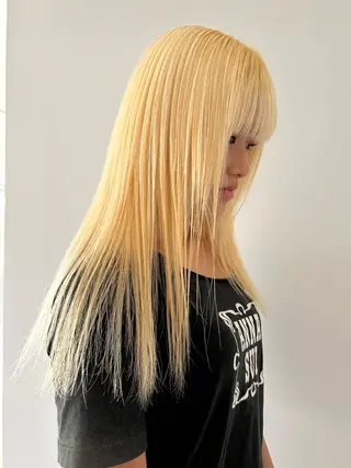 ロング カラー ケアパーマ/ケアブリ ーチdaisukeのヘアスタイル