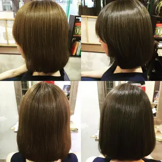 ミディアム カラー 💎耳ツボジュエリー 髪質改善🌙土屋桃佳のヘアスタイル